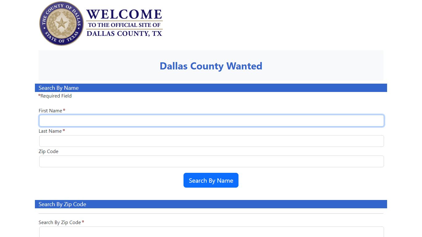 Dallas County Wanted